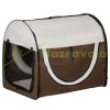 Hand and car carrier bag for small animals 97x71x76 cm brown transport bag