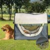 Hand and car carrier bag for small animals 97x71x76 cm gray transport bag