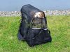 Hand and car carrier bag for pets, up to 8 kg 55x43x35 cm black