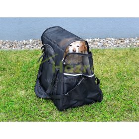   Kézi és autós hordozótáska háziállatok számára, 8 kg-ig 55x43x35 cm fekete