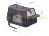 Hand and car carrier bag for small animals, up to 8 kg, size M, black