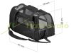 Hand and car carrier bag for small animals, up to 3 kg, size S, black