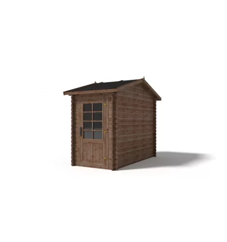 Szerszámos ház 150x300 cm impregnált barna fa könnyűszerkezetes kisház 
