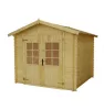 Szerszámos ház 246x246 cm kezeletlen natúr fa könnyűszerkezetes készház
