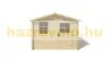 Hétvégi ház 3x2 méter kezeletlen natúr fa könnyűszerkezetes készház