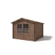 Hétvégi ház 3x3 méter impregnált barna fa könnyűszerkezetes készház