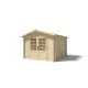 Hétvégi ház 3x3 méter kezeletlen natúr fa könnyűszerkezetes készház