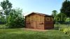 Weekend house 4x3 meters impregnated 12 m² brown wooden light structure prefabricated house