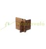 Weekend house 4x3 meters impregnated 12 m² brown wooden light structure prefabricated house