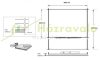 Weekend garden house with veranda and canopy 4x3 m, 20 m² terrace impregnated brown wood lightweight ready-made house
