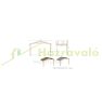 Weekend garden house with veranda and canopy 4x3 m, 20 m² terrace impregnated brown wood lightweight ready-made house
