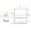 Weekend garden house with veranda and canopy 4x4 m, 24 m² terrace, untreated natural wood, lightweight prefabricated house
