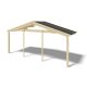 Canopy for a weekend house porch roof structure 600x200 cm untreated natural wood terrace roof