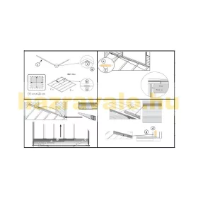   Univerzális kezeletlen padlóburkolat hétvégi ház számára 3 m²-es csomag nem impregnált, szárított fa