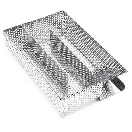 Hideg füstgenerátor BBQ füstölő rozsdamentes spirál tálca 20 x 12,5 x 4,5 cm