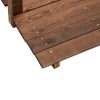 Wooden garden bridge 152.5x67x48 cm footbridge brown wooden bridge with railing 
