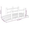 Wooden garden bridge 152.5x67x48 cm footbridge brown wooden bridge with railing 
