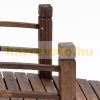 Wooden garden bridge 152.5x67x48 cm footbridge brown wooden bridge with railing 