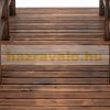 Wooden garden bridge 152.5x67x48 cm footbridge brown wooden bridge with railing 
