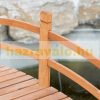 Garden bridge wooden footbridge rustic natural natural effect 185x72x58 cm