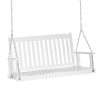 Veranda rocking bed two-person hanging rocking chair 117x69x60 cm wooden rocking bench