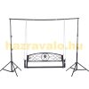 Veranda swing bed two-person hanging rocking chair 132x63x58 cm black metal swing bench suspended bench