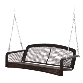   Veranda hintaágy kétszemélyes függő hintaszék 160x68x48 cm polirattan hintapad