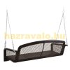 Veranda rocking bed two-person hanging rocking chair 160x68x48 cm polyrattan rocking bench