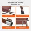 3 személyes kerti hintaágy napellenzővel 174x109,5x155 cm barna 