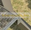 Swing bed 3-person polyrattan garden seating set brown-grey 197x122x178 cm