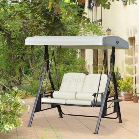   Hintaágy 2 személyes kerti ülőgarnitúra 162x118x173 cm bézs