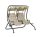 Swing bed 2-person garden sofa set beige 170x136x170 cm