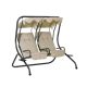 Swing bed 2-person garden sofa set beige 170x136x170 cm