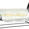 Swing bed 3-person garden seating set 200x120x164 cm beige-black garden lounger