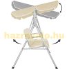 3-person massive rocking bed rocking chair in beige color 