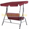 Rocking bed, massive rocking chair burgundy 140x112x150 cm