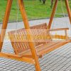 Wooden swing bed for 3 persons pine garden furniture 200x130x185 cm