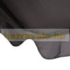 Swing bed 2-person polyrattan garden seating set 140x110x151 cm with adjustable roof