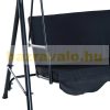 Rocking bed 3-person massive rocking chair black 172x110x152 cm