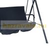 Rocking bed 3-person massive rocking chair black 172x110x152 cm