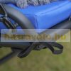 Swing bed 2-person garden lounger 160x117x173 cm blue sunbed