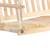 Veranda swing bed two-person hanging swing chair 117x69x60 cm cm wooden swing bench suspended bench