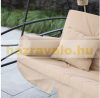 Luxury Swing bed with pavilion 3 seats with folding backrest in beige color