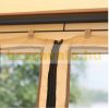 Luxury Swing bed with pavilion 3 seats with folding backrest in beige color