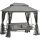 Luxury Swing bed with pavilion 3 seats with folding backrest in gray color