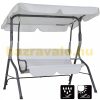 Rocking bed, solid rocking chair light gray 140x112x150 cm