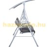 Rocking bed with two seats and table in gray color