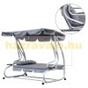 Rocking bed 3-person massive rocking chair in gray color 