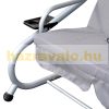Rocking bed 3-person massive rocking chair in gray color 