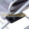 Rocking bed 3-person massive rocking chair in gray color 